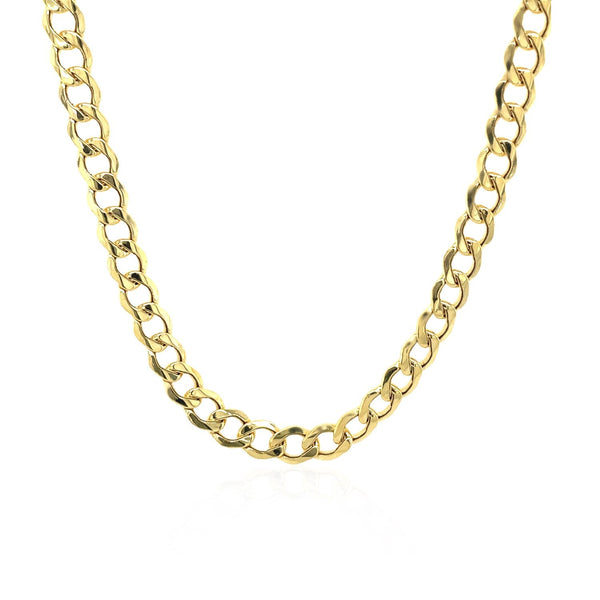 4.4mm 14k Yellow Gold Curb Chain - Premium Chains - Just $687.99! Shop now at Pulse Designer Fashion