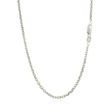 14k White Gold Diamond Cut Cable Link Chain 1.8mm - Premium Chains - Just $514.99! Shop now at Pulse Designer Fashion