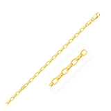 3.2mm 14k Yellow Gold Oval Rolo Chain - Premium Chains - Just $540.99! Shop now at Pulse Designer Fashion