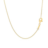 14k Yellow Gold 17 inch Necklace with Polished Ring Pendant - Premium Necklaces - Just $534.99! Shop now at Pulse Designer Fashion