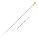 14k Yellow Gold Round Cable Link Chain 1.5mm - Premium Chains - Just $354.99! Shop now at Pulse Designer Fashion