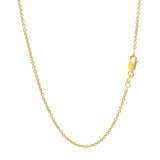 14k Yellow Gold Round Cable Link Chain 1.5mm - Premium Chains - Just $354.99! Shop now at Pulse Designer Fashion