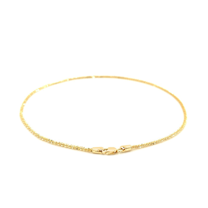 14k Yellow Gold Sparkle Anklet 1.5mm - Premium Anklets - Just $300.99! Shop now at Pulse Designer Fashion