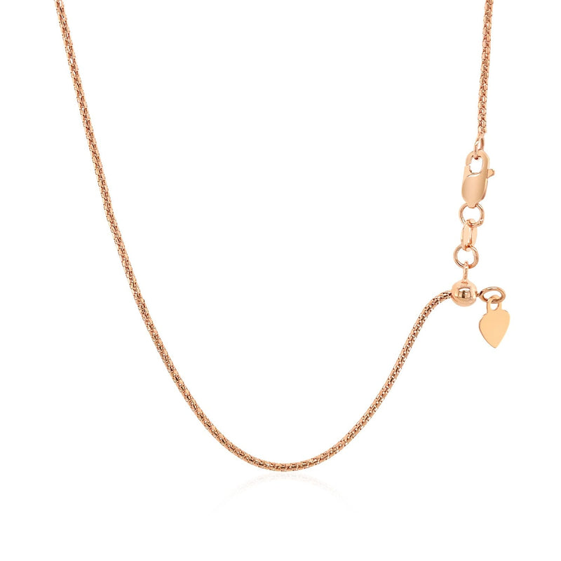 14k Rose Gold Adjustable Popcorn Chain 1.3mm - Premium Chains - Just $418.99! Shop now at Pulse Designer Fashion