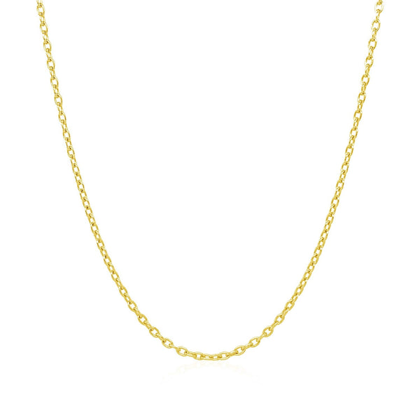 14k Yellow Gold Round Cable Link Chain 1.5mm - Premium Chains - Just $315.99! Shop now at Pulse Designer Fashion