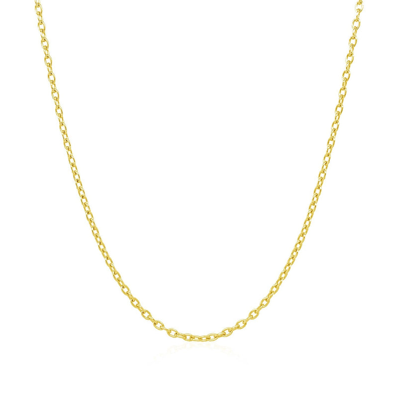 14k Yellow Gold Round Cable Link Chain 1.5mm - Premium Chains - Just $315.99! Shop now at Pulse Designer Fashion