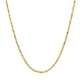 Diamond Cut Fancy Links Pendant Chain in 14k Yellow Gold (1.5mm) - Premium Chains - Just $932.99! Shop now at Pulse Designer Fashion