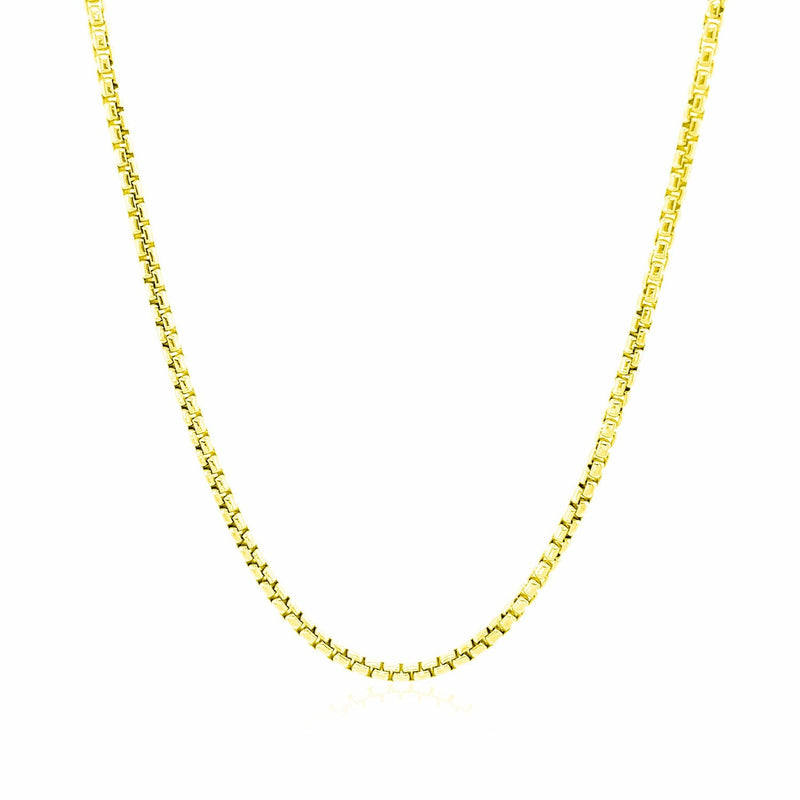 14k Yellow Gold Round Box Chain 1.7mm - Premium Chains - Just $500.99! Shop now at Pulse Designer Fashion