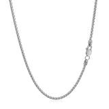 14k White Gold Round Wheat Chain 1.5mm - Premium Chains - Just $682.99! Shop now at Pulse Designer Fashion