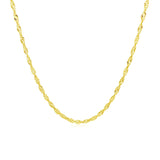 10k Yellow Gold Singapore Chain 1.5mm - Premium Chains - Just $135.99! Shop now at Pulse Designer Fashion