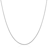 14k White Gold Thin Motif Round Omega Necklace - Premium Necklaces - Just $821.99! Shop now at Pulse Designer Fashion