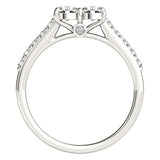 14k White Gold Round Two Stone Diamond Ring (3/4 cttw) - Premium Rings - Just $3935.99! Shop now at Pulse Designer Fashion