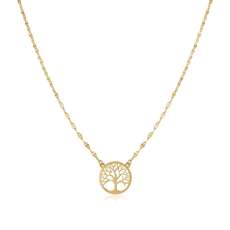 14K Yellow Gold Tree of Life Necklace - Premium Necklaces - Just $191.99! Shop now at Pulse Designer Fashion