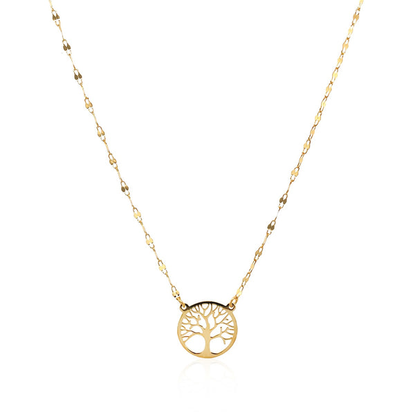 14K Yellow Gold Tree of Life Necklace - Premium Necklaces - Just $191.99! Shop now at Pulse Designer Fashion