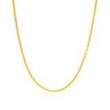 14k Yellow Gold Forsantina Lite Cable Link Chain 1.9mm - Premium Chains - Just $304.99! Shop now at Pulse Designer Fashion