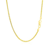 14k Yellow Gold Forsantina Lite Cable Link Chain 1.9mm - Premium Chains - Just $304.99! Shop now at Pulse Designer Fashion