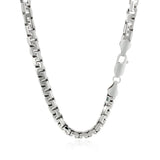 Sterling Silver Rhodium Plated Greek Box Chain 5.5mm - Premium Chains - Just $323.99! Shop now at Pulse Designer Fashion