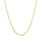 2.3mm 14k Yellow Gold Rolo Chain - Premium Chains - Just $398.99! Shop now at Pulse Designer Fashion