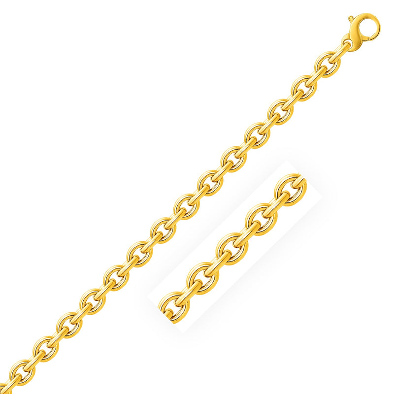 14k Yellow Gold Polished Cable Motif Bracelet - Premium Bracelets - Just $1607.99! Shop now at Pulse Designer Fashion