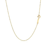 10k Yellow Gold Singapore Chain 0.8mm - Premium Chains - Just $72.99! Shop now at Pulse Designer Fashion