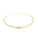 2.5mm 14k Yellow Gold Curb Link Anklet - Premium Anklets - Just $406.99! Shop now at Pulse Designer Fashion