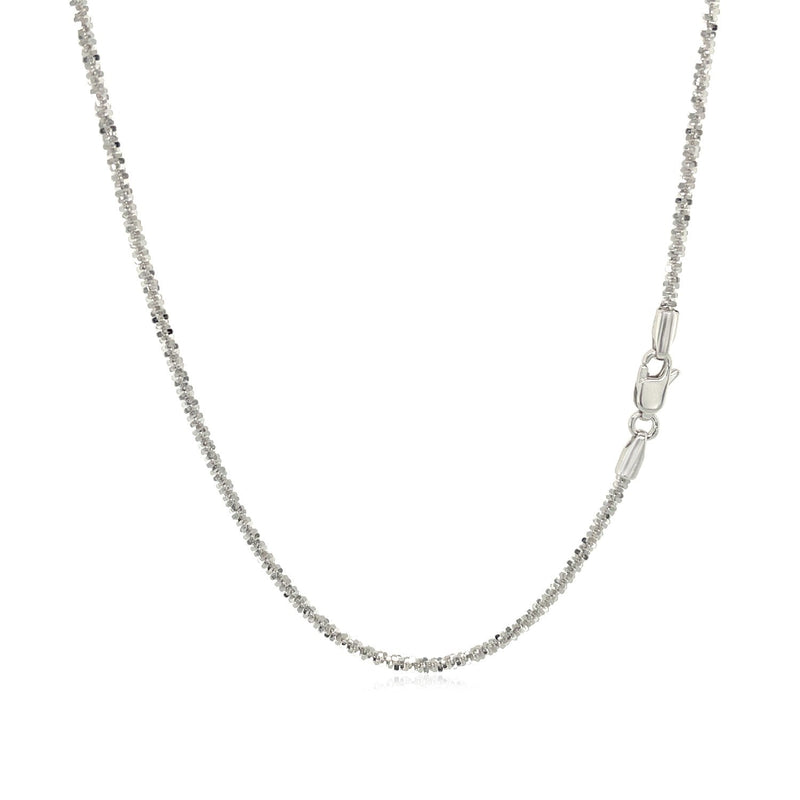 10k White Gold Sparkle Chain 1.5mm - Premium Chains - Just $278.99! Shop now at Pulse Designer Fashion