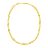 14k Yellow Gold Cuban Chain Choker Necklace - Premium Necklaces - Just $1799.99! Shop now at Pulse Designer Fashion