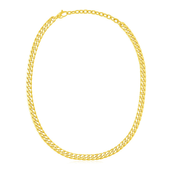 14k Yellow Gold Cuban Chain Choker Necklace - Premium Necklaces - Just $1799.99! Shop now at Pulse Designer Fashion