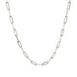 14K White Gold Paperclip Chain (2.5mm) - Premium Chains - Just $696.99! Shop now at Pulse Designer Fashion