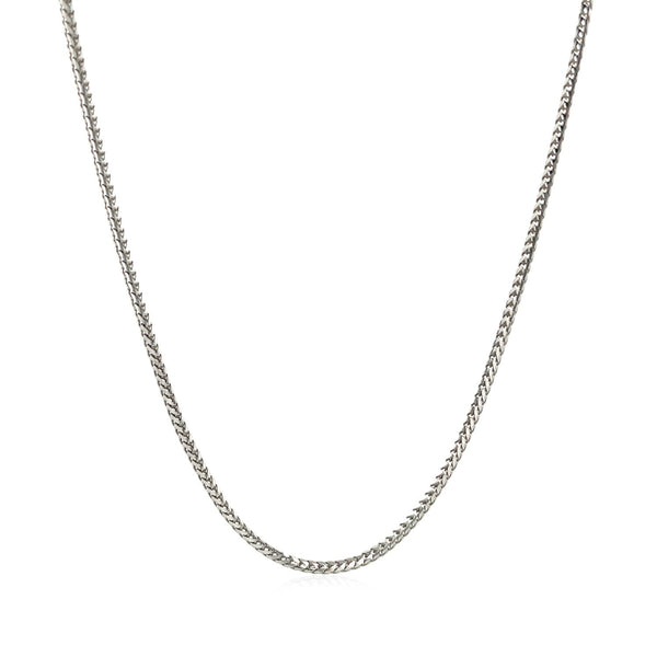 14k White Gold Franco Chain 1.2mm - Premium Chains - Just $590.99! Shop now at Pulse Designer Fashion