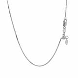 14k White Gold Adjustable Box Chain 0.85mm - Premium Chains - Just $503.99! Shop now at Pulse Designer Fashion