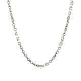 2.3mm Sterling Silver Rhodium Plated Cable Chain - Premium Chains - Just $66.99! Shop now at Pulse Designer Fashion