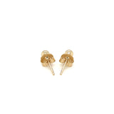 14k Yellow Gold Polished Round Stud Earrings - Premium Earrings - Just $72.99! Shop now at Pulse Designer Fashion