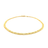 3.5mm 14k Yellow Gold Braided Bracelet - Premium Bracelets - Just $510.99! Shop now at Pulse Designer Fashion