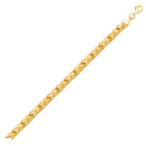 14k Yellow Gold Fancy Basket Weave Line Bracelet - Premium Bracelets - Just $937.99! Shop now at Pulse Designer Fashion