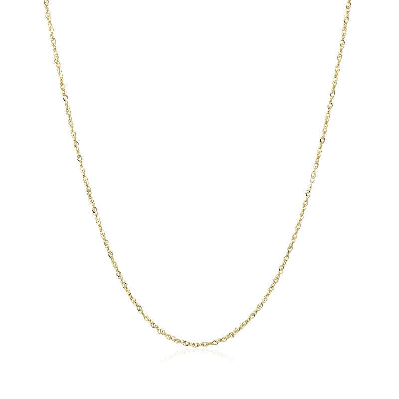 14k Yellow Gold Singapore Chain 0.8mm - Premium Chains - Just $133.99! Shop now at Pulse Designer Fashion