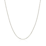 10k White Gold Cable Chain 1.1mm - Premium Chains - Just $160.99! Shop now at Pulse Designer Fashion