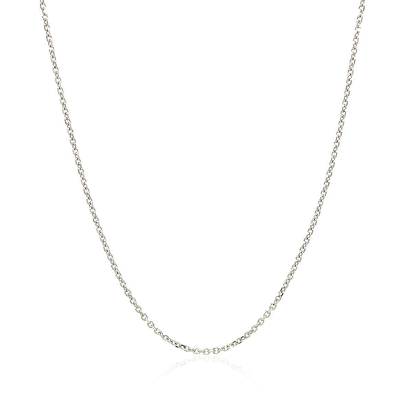 10k White Gold Cable Chain 1.1mm - Premium Chains - Just $160.99! Shop now at Pulse Designer Fashion