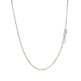 10k White Gold Cable Chain 1.1mm - Premium Chains - Just $160.99! Shop now at Pulse Designer Fashion