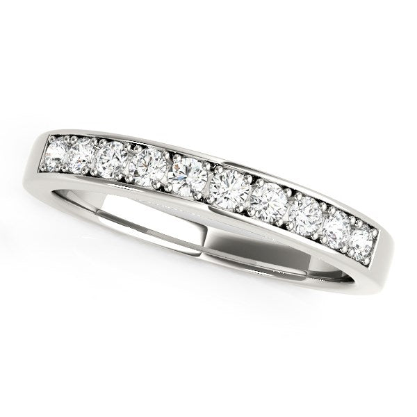 14k White Gold Classic Diamond Wedding Band (1/4 cttw) - Premium Rings - Just $1656.99! Shop now at Pulse Designer Fashion