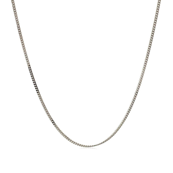 10k White Gold Gourmette Chain 1.0mm - Premium Chains - Just $148.99! Shop now at Pulse Designer Fashion