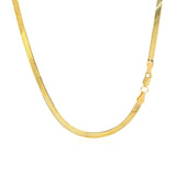 3.0mm 14k Yellow Gold Super Flex Herringbone Chain - Premium Chains - Just $508.99! Shop now at Pulse Designer Fashion