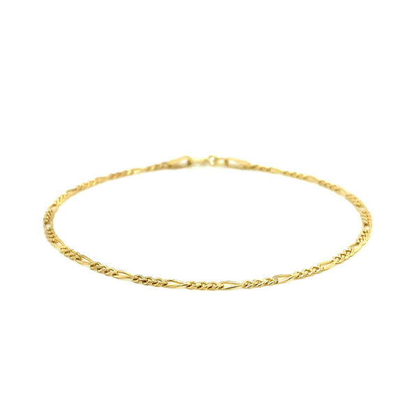 14k Yellow Gold Figaro Anklet 1.5mm - Premium Anklets - Just $321.99! Shop now at Pulse Designer Fashion