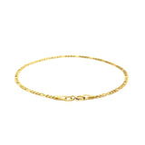 14k Yellow Gold Figaro Anklet 1.5mm - Premium Anklets - Just $321.99! Shop now at Pulse Designer Fashion