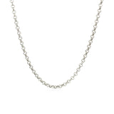 2.3mm 14k White Gold Rolo Chain - Premium Chains - Just $424.99! Shop now at Pulse Designer Fashion