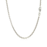 2.3mm 14k White Gold Rolo Chain - Premium Chains - Just $424.99! Shop now at Pulse Designer Fashion