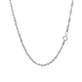 14k White Gold Singapore Chain 1.7mm - Premium Chains - Just $420.99! Shop now at Pulse Designer Fashion