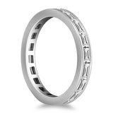 14k White Gold Eternity Ring with Baguette Diamonds - Premium Rings - Just $6799.99! Shop now at Pulse Designer Fashion