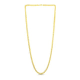 4.7mm 14k Yellow Gold Solid Curb Chain - Premium Chains - Just $1862.99! Shop now at Pulse Designer Fashion