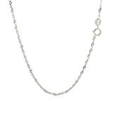 14k White Gold Singapore Chain 1.5mm - Premium Chains - Just $204.99! Shop now at Pulse Designer Fashion